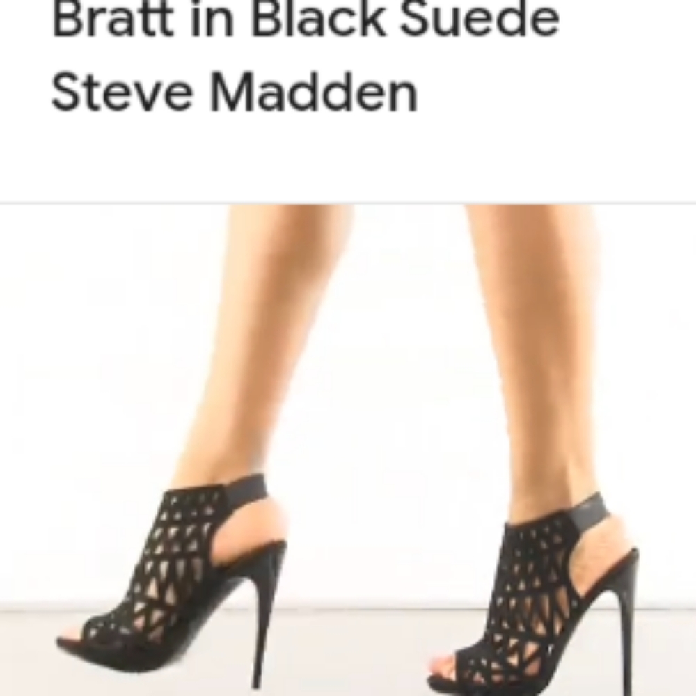 Steve Madden 8.5 "Bratt" in black suede
